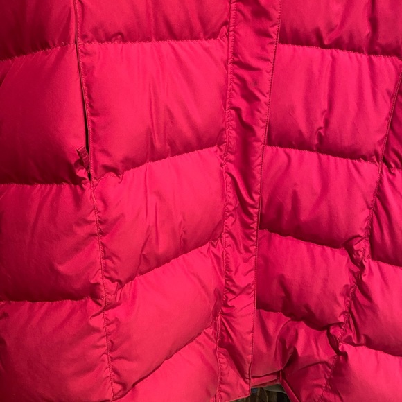 L.L. Bean long down raspberry coat XL - 1X - Picture 4 of 4